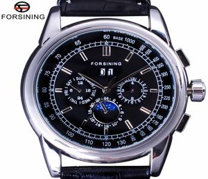 Формация роскошная луна фаза дизайн Shanghai Movement Fashion Casual Wear Automatic Scale Dial Mens Watch Top Brand Luxury7921404