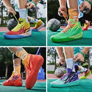 Drei Ball Mandarin Duck Zweite Generation Basketballschuhe Luftkissen MB01 Praktische Fußballschuhe Männliche Designer-Sneaker Neue Outdoor Sporttraining Schuh36-45