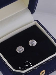 Tasarımcı trend carter klasik basit ufo yuvarlak elmas kabarcık kolye ile saf gümüş kaplama moda ve çok yönlü benzersiz tasarım yaka zinciri