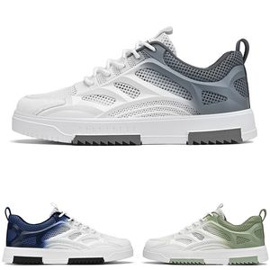 Kostenlose Versand Männer Frauen Running Schuhe flach Komfort atmungsaktiv graugrün blauer Herren Trainer Sport Sneakers Gai