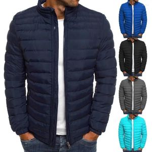 Giacche da uomo Elegante giacca da parka inverno autunno addensare uomini caldi con cerniera chiusura puffer per la festa