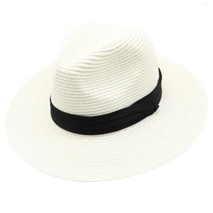 Cappelli larghi brim Summer Beach Straw Sun Hat UV Protezione UVO Colore solido Filma Ultra-Light per Pografia da viaggio all'aperto