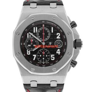 Швейцарские роскошные часы AP Автоматические часы Audemar Pigue Royal Oak Offshore вампир Black Red 42 мм 26470 -й часов HB54