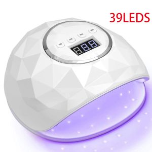 Sats 72W Fast Nail Dryer UV LED Light Gel Nail Polish Curing Lamp för professionell salong med 4 timerinställning Autosensor