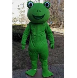 2024 New Adult Frog Mascot Costume Fun, traje de roupa Festa de aniversário Halloween Outdoor Roupet Fornestival Dress