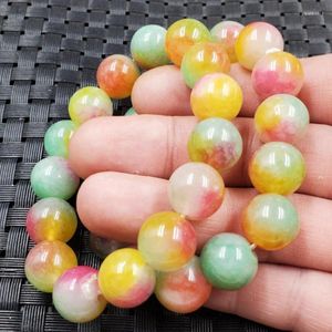 Strand Peach Blossom Quartz Rock 12mm Ball Jade