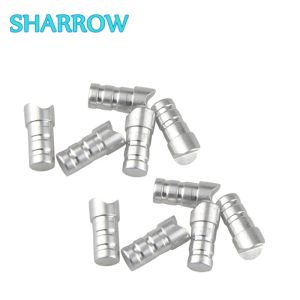 Darts 24/50pcs Bogenschießen Aluminium Armbrust Pfeil Nocks Half Moon Tails Pfeil DIY -Werkzeuge passen ID7.6mm Wellen Aufnahme -Trainingszubehör