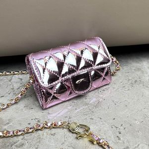 11cm Mini Mini Mulheres Designer Patente Patente Couro Matelasse Chain Trend Shopping Moed