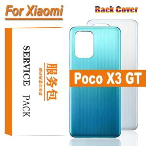 Ramar Nya rygghus för Xiaomi Poco X3 GT Batteriläckning för Xiaomi Poco X3 GT Back Housing Cover för Xiaomi Poco X3GT Black Housing