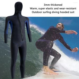 Kvinnors badkläder neopren dykning surfing kläder huva unisex snorkling baddräkt kall proof elastisk anti-scratch vattensporter utrustning