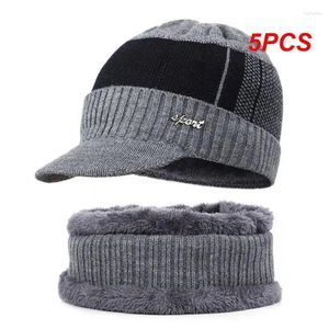 バンダナス5pcsウール帽子快適で温かいスーツのファッショントレンド韓国語バージョンスカーフネック断熱セットニット
