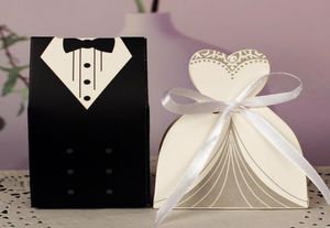 ثياب سهرة العروس العريس الزفاف لصالح الشريط حلوى بومبونيير مربع الذكرى السنوية Valentine039S مشاركة اليوم يعامل الورق Box8662982