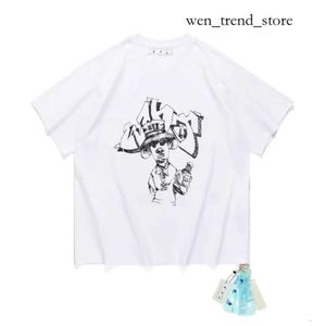 OFF Whiteshirt 2023 New Mens Designer Designer Luxury Classico Tanda Arrow Creaw Spaccature Mens e Women T-Shirts Fashion Counge T-Styles Hip Hop 330