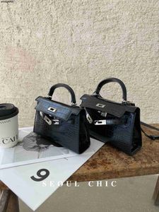 Totes Women Handbag KY Premium Crocodile Pattern Handbag 2024 New Versatile Mini Bag Single Shoulder Crossbody Bag