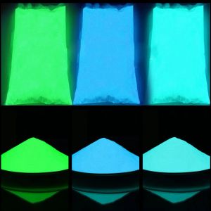 Glitter Luminous Phosphor Nail Glitter Powder Glow In the Dark Acrylic Resin Powder Fluorescent Neon Effect Pigment For Nail Art Design