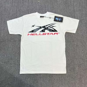 Camisetas masculinas 24FW Trendy Brand High Street Hellstar Studios Longe Camiseta de manga curta solta unissex meia manga