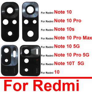 Cables Rear Camera Glass Lens For Xiaomi Redmi 10 Note 10 Pro Max Note 10S 10T 10 5G Back Main Camera Glass Lens with Sticker