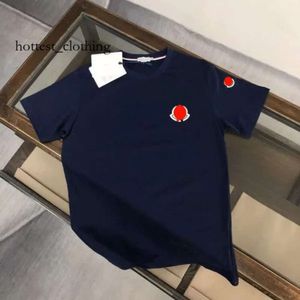 Moncleir Shirt Designer Mens Polos T-shirt Spring Vacation Letters de manga curta imprimindo roupas de luxo com letras T 5197