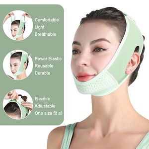 Ansiktsslingrem reducera dubbla haklyft V -klistermärken Anti Bandage för Belt Mask Oval 240415