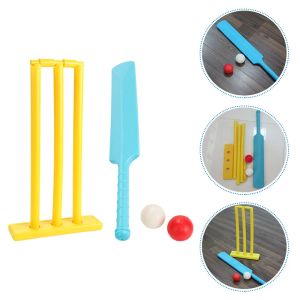 Kriket 1 Set Etkileşimli Kriket Oyun Eşyalı Spor Oyuncakları Kapalı Oyuncaklar Unisex Kriket Araç Kiti