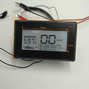 Tillbehör LCD -skärm 48V72V för elektrisk cykelskoter Tricycle Instrument Pedal Motorcykel ATV Speedometer Battery Indicator Speedview