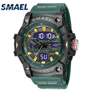 Zegarek zegarków na rękę Wodoodporną markę Smael Dropshipping Watch Stopwatch Alarm Cuck 8086 MŁODE MODY KWARTZWAWCY 240423