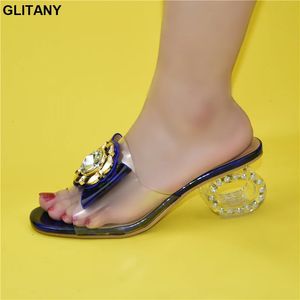 Ultime scarpe a colori blu per donne sandali 2024 Fashion Women Clear Keli di strass Teli alti SCARPE SEXY DAST SCARPE 240423