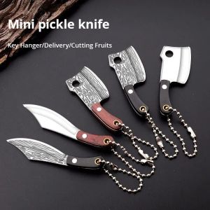 Knives 3pcs Stainless Steel Knife Mini Vegetable Knife Implies Wealth Knife Disassembly and Delivery Non Folding Creative Pendant Knife