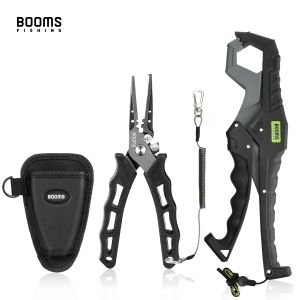 Accessories Booms Fishing G5F7 Fishing Pliers and Fish Gripper Compose Tools Set with Lanyard Sheath AntiRust AntiCorrosion Safer For Fish