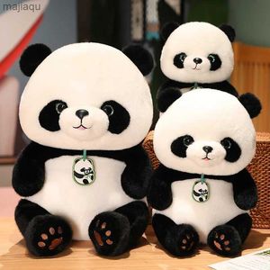 Plyschdockor små panda fyllda djur plyscher kram kudde söt realistisk panda plysch doll present för barn baby pojkar flickor födelsedag partyl2404