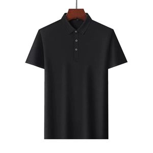 Designer herrstylist polo skjorta lyx italiensk kortärmad mode sommar baggy lapel mäns t-shirt