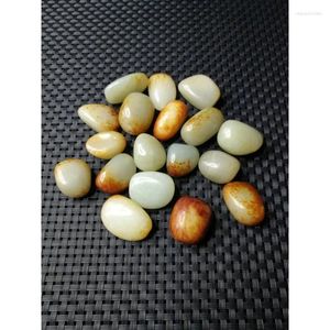 Strand Hetian Jade Pebble Huangqin Leather Scattered Beads Single Bead Wholesale Bracelet