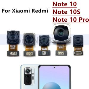 Cables Original Rear Front Camera For Xiaomi Redmi Note 10 Pro 10S S Back Selfie Frontal Backside Camera Module Flex Repair Spare Parts