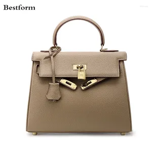Bag Genuine Leather Women Handbag 2024 Fashion Style Small Shoulder