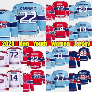 Kob＃20 Juraj Slafkovsky Reverse Retro Hockey Jersey＃22 Cole Caufield 14 Nick Suzuki Kirby Dach Brendan Gallagher Carey Price Sean Monahan