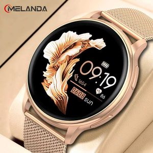 Armbandsur Bluetooth Call Smart Watch Women Custom Dial Steel Watches Men Sports Fitness Tracker Heart Rise Smartwatch för Android iOS G35 240423