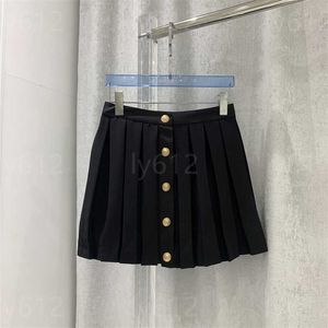 designer clothes women summer tennis skirt Casual skirts Chiffon breathable ultrathin Button A-Line Mini Dresses new slimming short stylish high-waisted skirt