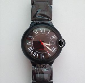 All Black Mens Watch Automatyczny ruch mechaniczny ze stali nierdzewnej szafirowe zegarki Samuraja Oryginalne zapięcie wodoodporne na rękę 6089652