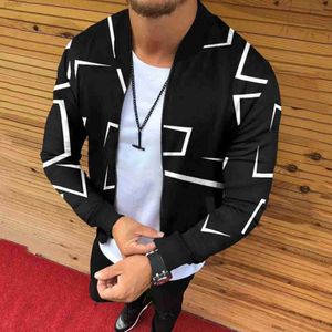 Men's Jackets New pilot mens bomber jacket mens military bomber jacket mens casual geometric zipper pilot jacket green new slim fit mens jacketL2404