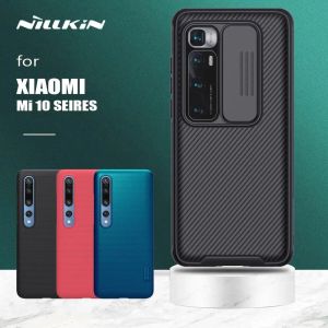 Täcker Nillkin för Xiaomi Mi 10 Ultra Camshield Slide Camera Protection Cover Frosted Shield Case för Xiaomi Mi 10 Ultra Mi10 Pro -fall