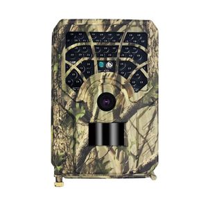 Professionell jaktkamera Wild Animal Detector HD 720p Vattentät övervakning Natt Vision Outdoor Tool Leaf Camouflage 240422