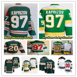 Kob Kirill Kaprizov Minnesota Hokey Formaları Marc-Andre Fleury Mats Zuccarello Ryan Hartman Jared Spurgeon Matt Boldy Joel Eriksson Ek Cale