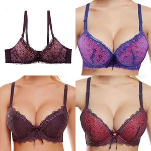 Two-color Trufeeling Thick Doble Layer Padded Push Up Bra Lingerie Adjustment Sexy Underwear Women Plus Size Brassiere 211110 ssiere