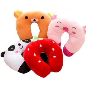 Pillows Baby Pillow MultiAnimals Design Plush Super Soft Kids Headrest Neck Protector Travel Toys for 04 Years YYT101