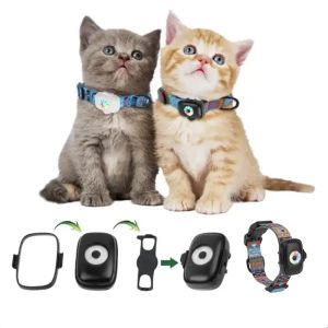 Trackers 4G Mini GPS Tracker für Hunde mit farbenfrohen Lichtern wasserdichtes Kragen kostenlos App Low Battery Alarm Hund Cat Antilost Echtzeit -Locator