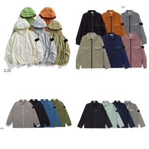 Tasarımcı Ceket Erkek Ceket Marka Ceket İlkbahar/Yaz Hafif Uzun Kollu Trençküzü Su geçirmez ve Güneş geçirmez Yağmurluk Boyutu: M-2XL Taş Adaları 555