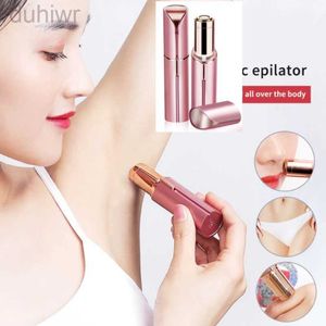 Epilator USB -uppladdningsbar elektrisk hårborttagning Läppstift Form Kvinnlig ansiktsepilator Remover Painless Safety Women Full Body Hair Shaver D240424