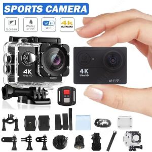 Камеры Ultra HD 4K Action Camera 1080p/30fps Wi -Fi 2.0inch 170d подводный водонепроницаемый шлем видео видеозапись мини -спортивные камеры