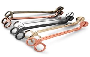 Rostfritt stål Snuffers Candle Wick Trimmer Rose Gold Candle Scissors Cutter Candle Wick Trimmer Oil Lamp Trim Scissor Cutter GWF8451861