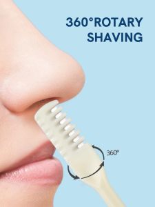Trimmer 1pc Nasal Hair Cutter,Manual Nose Hair Trimmer, Washable Rotating Nose Hair Trimmer for Women and Men, Nose Hair Plucker,